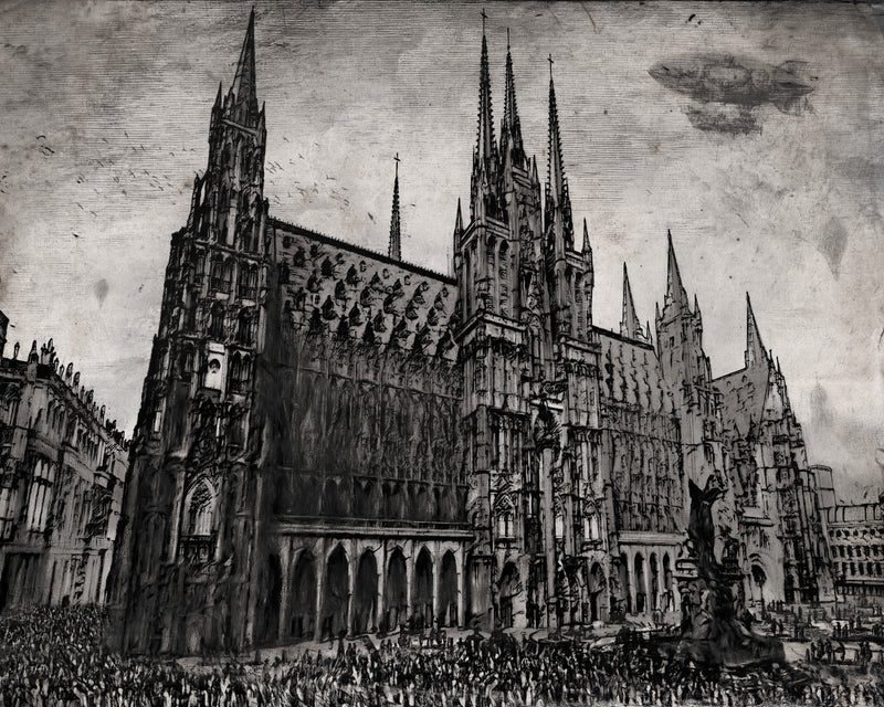 Public Mourning at  Cathedral